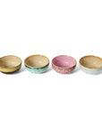 70s ceramics: XS bowls, modernist (set of 4)