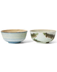 70s ceramics: ramen bowls, minimalist (set of 2)