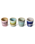 70s ceramics: egg cups, vibrance (set of 4)