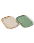 70s ceramics: small trays, crayon (set of 2)
