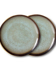 70s ceramics: side plate, contrast (set of 2)