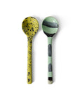 70s ceramics: serving spoons, mines (set of 2)