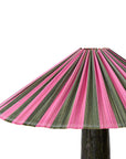 Plisse lamp shade, camellia