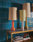 Retro Stoneware Lamp Base, Bruin