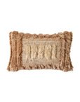 Natural furry cushion