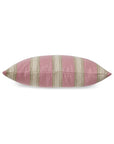 Woven striped cushion blush