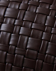 Woven cushion, chocolate brown (50x30cm)