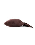 Ruffle cushion, chestnut 50x50cm