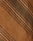 Vida striped tea towel, amber/grey