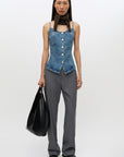 Savalto top, Sephia blue