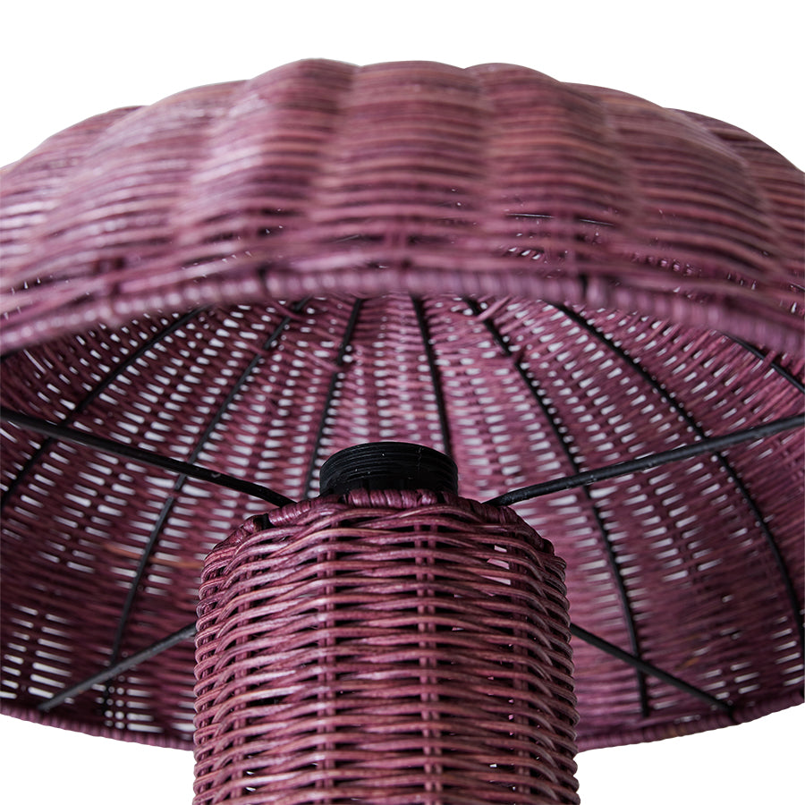 Tafellamp, Rattan table lamp