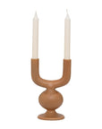 Candle holder Bheki, Golden brown