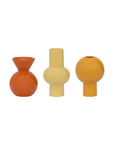 Mini vases Lilian, Set of 3, Adobe