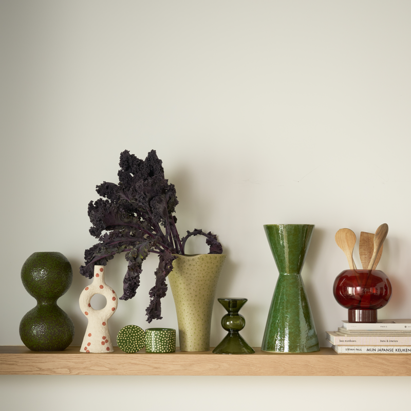 Candle Holder Mesi, Banana Palm