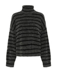 AlphaGZ rollneck triped, Charcoal black