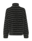 AlphaGZ rollneck triped, Charcoal black