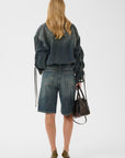 GZsusara shirt, Blue/green wash