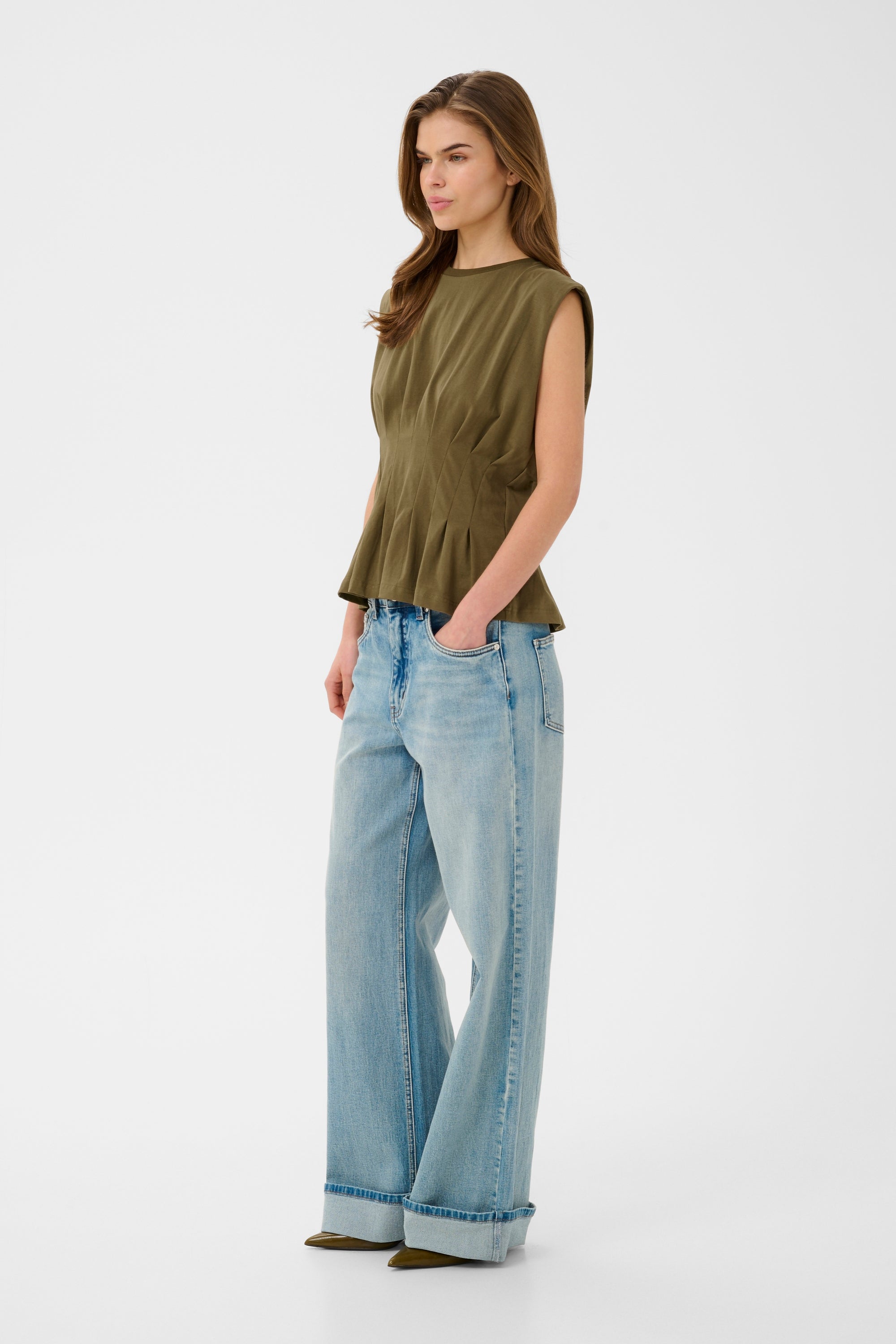 GZinez sl tee, Military Olive