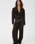 GZpaula short blazer, Ganache