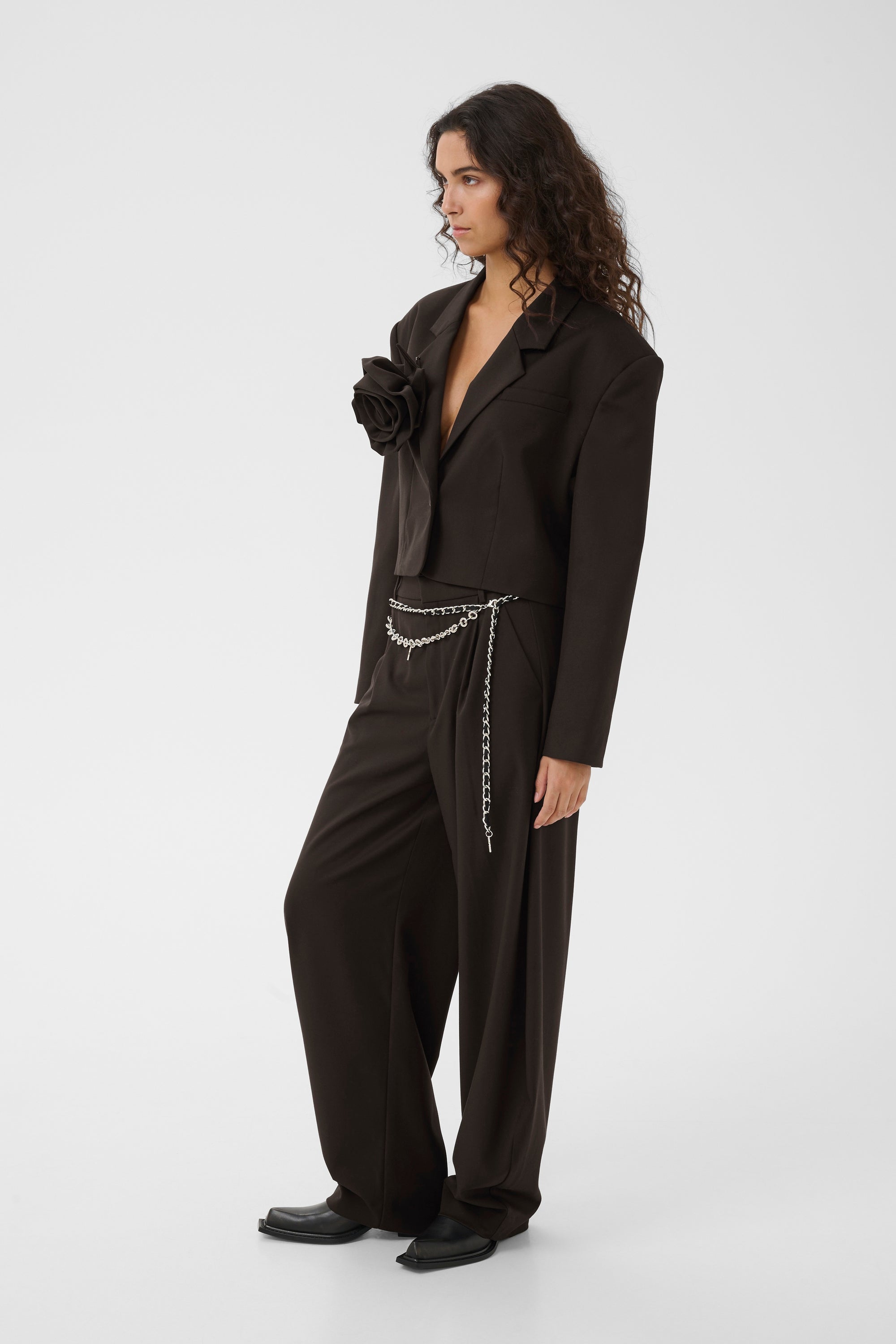 GZpaula short blazer, Ganache