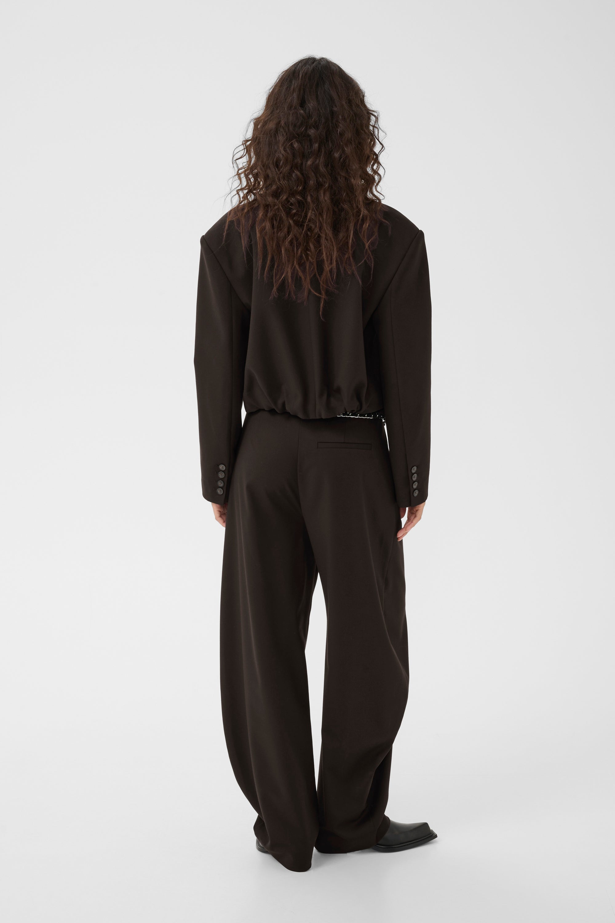 GZpaula short blazer, Ganache