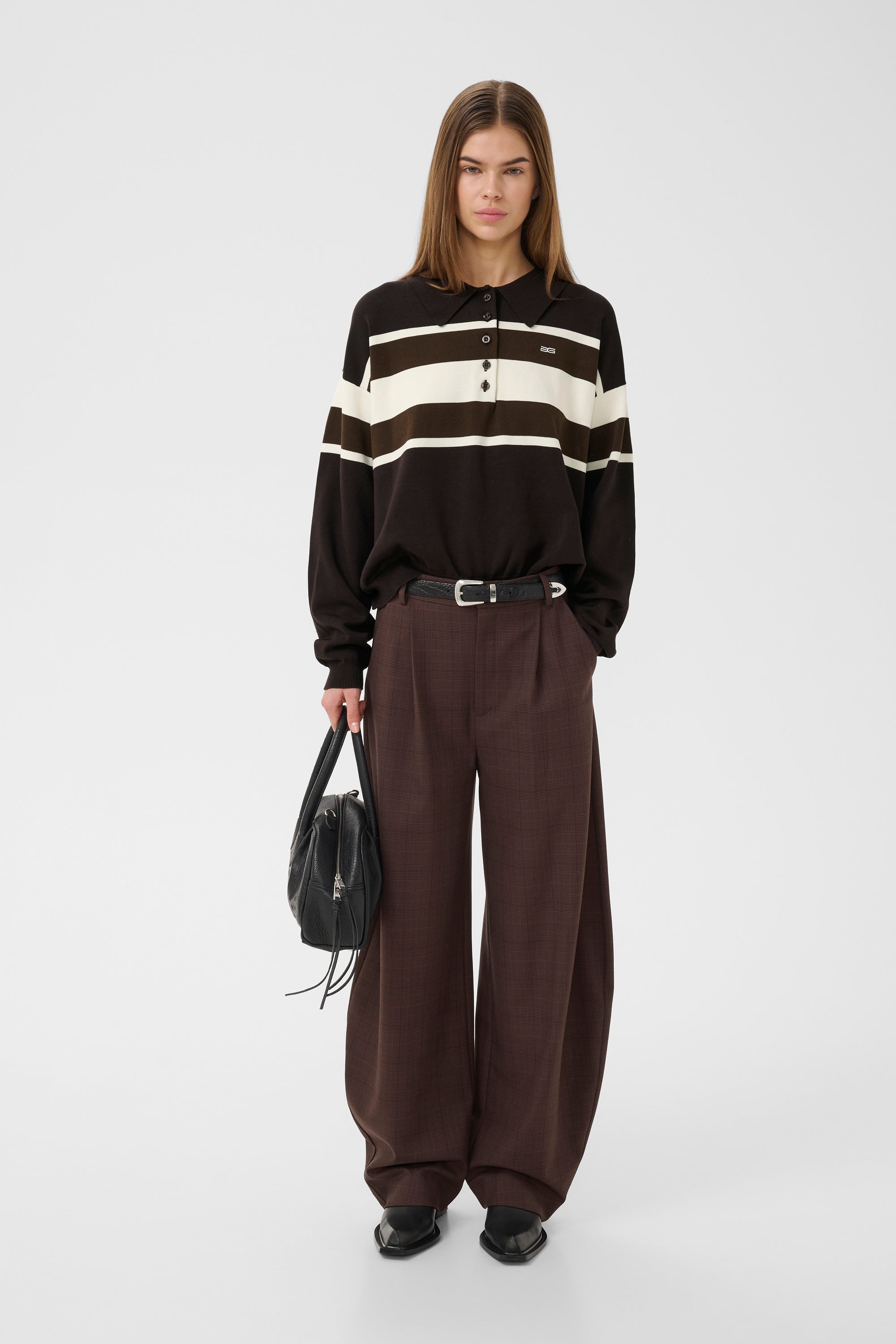 GZlavana HW pants, Brown check