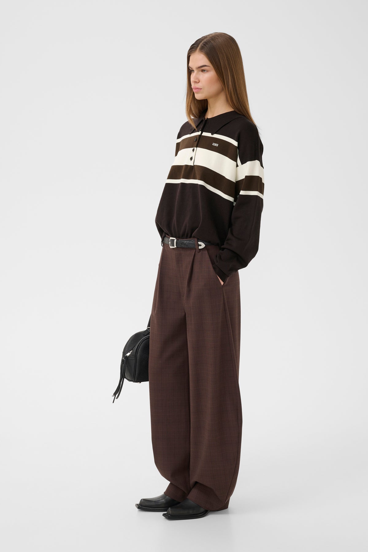 GZlavana HW pants, Brown check