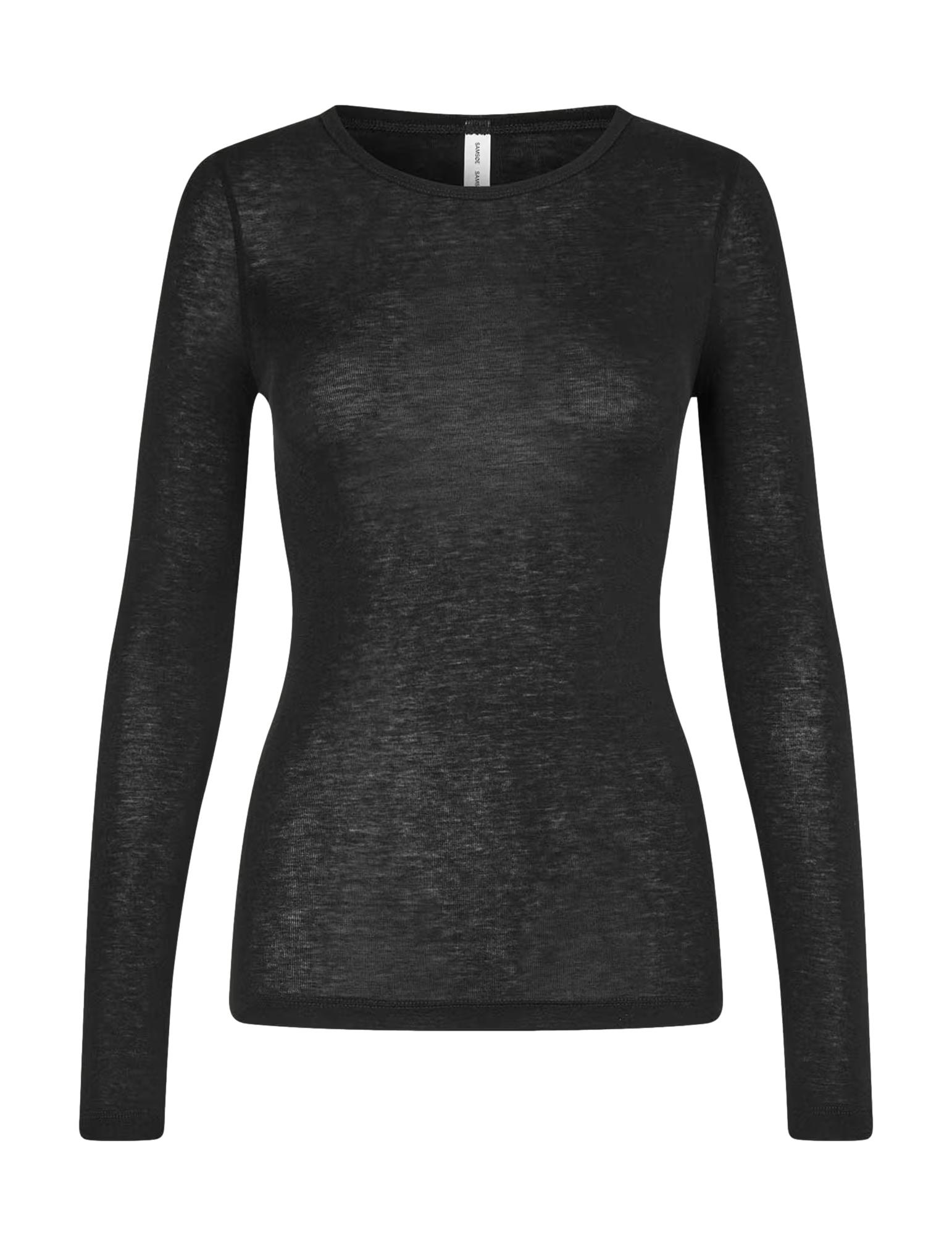 Sadou T-shirt LS - zwart