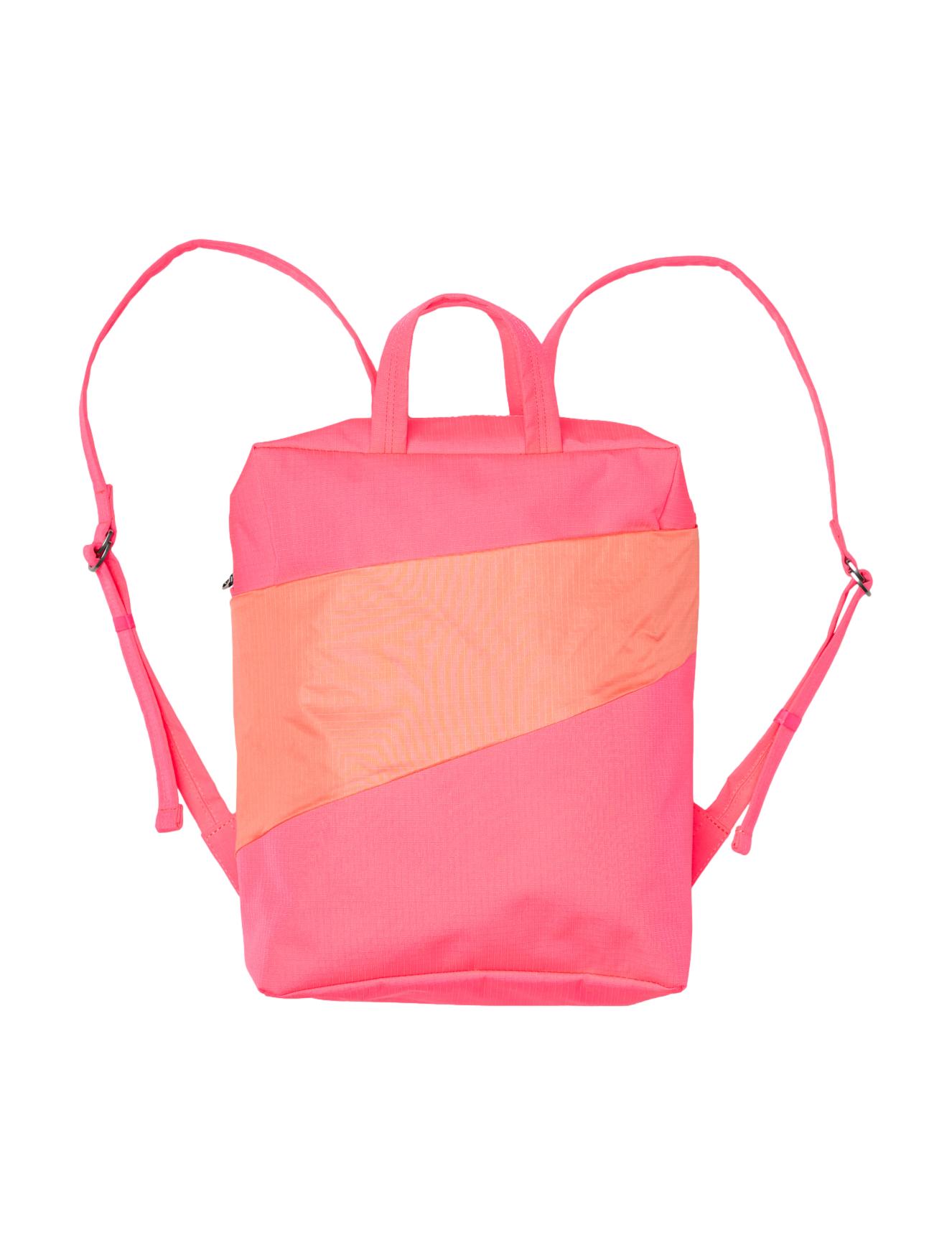The New Backpack Fluo Pink &amp; Coral One Size