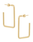 Rechthoek oorstuds (2.8cm)