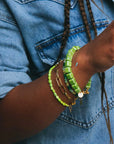 Armband, Charlie Lime Bracelet