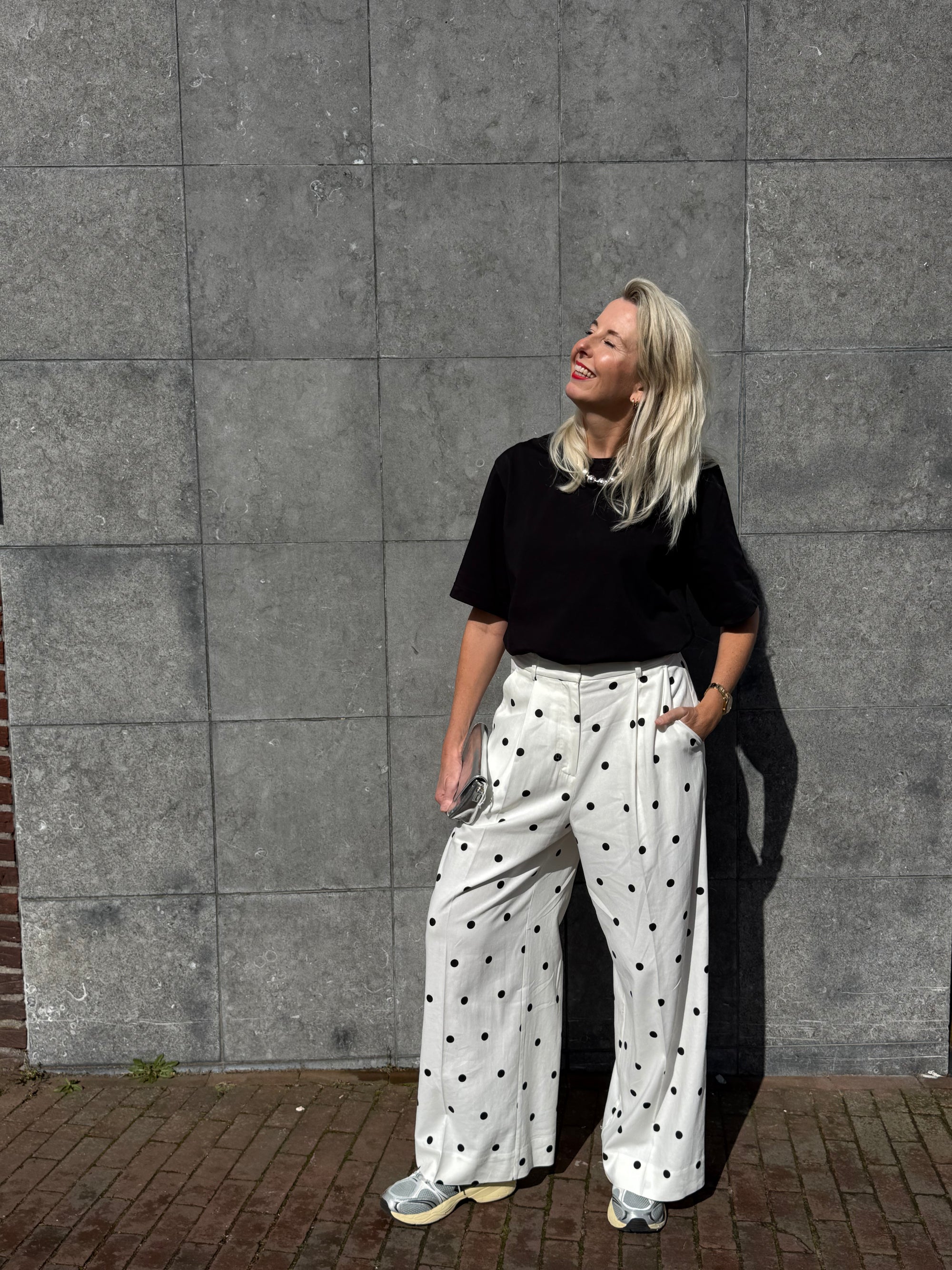 Salliy Trousers, White Alyssum