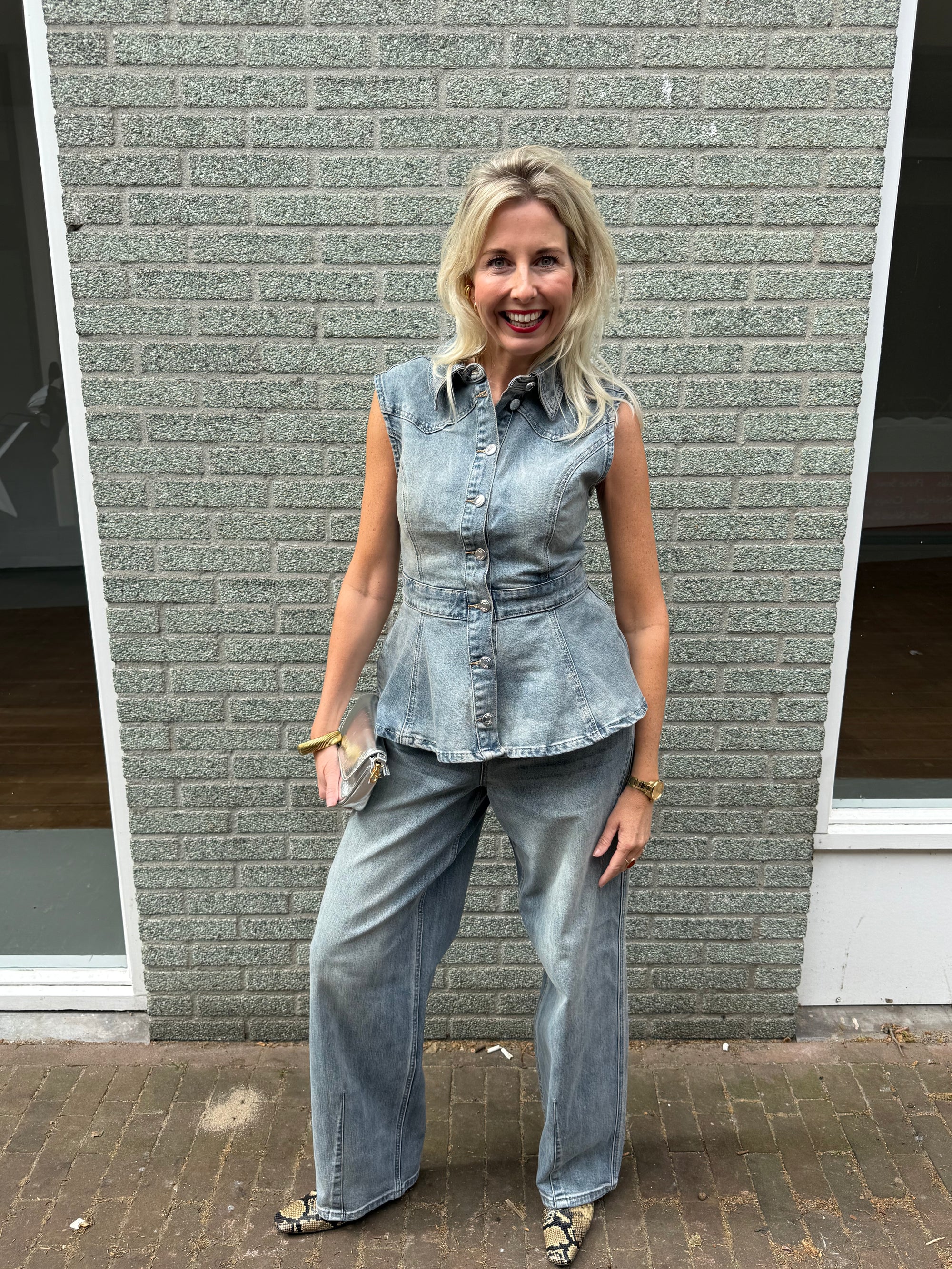 GZnoma SL Shirt, Vintage Mid Blue Wash