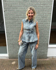 GZnoma SL Shirt, Vintage Mid Blue Wash