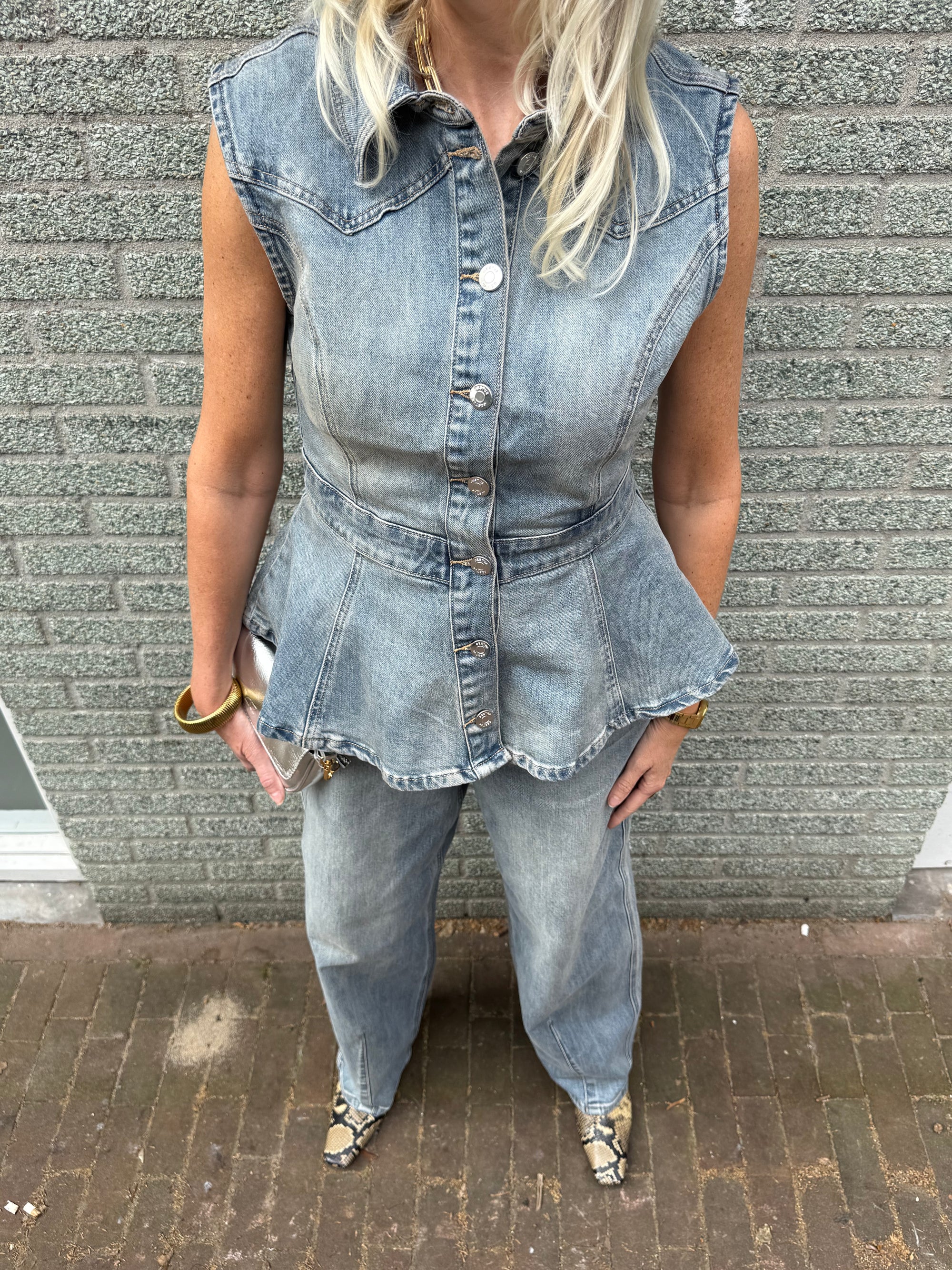 GZnoma SL Shirt, Vintage Mid Blue Wash