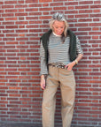 Celia-M, Olive Sugar Stripe
