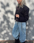 GZmawi HW ballon jeans, Light Blue Acid Wash