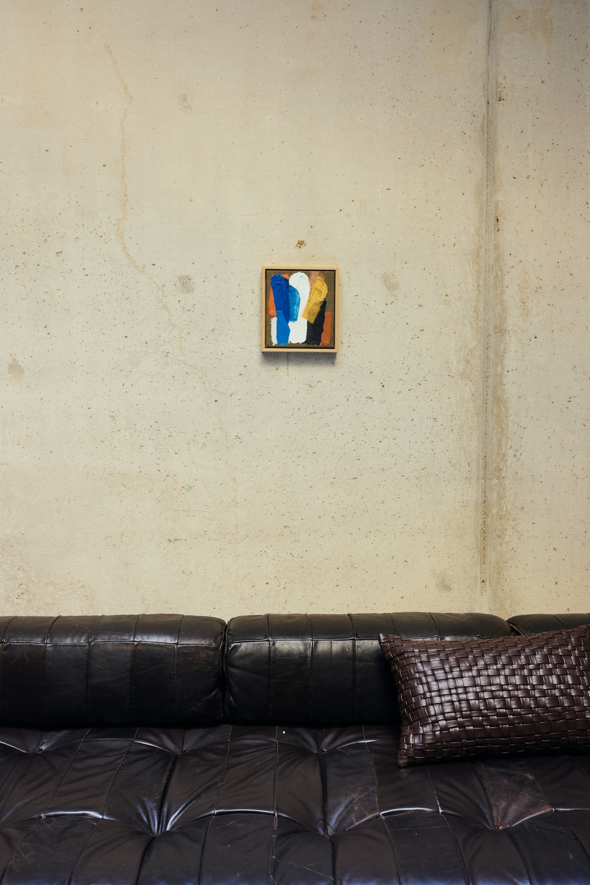 Framed artwork, moonlight strokes (18x20cm)