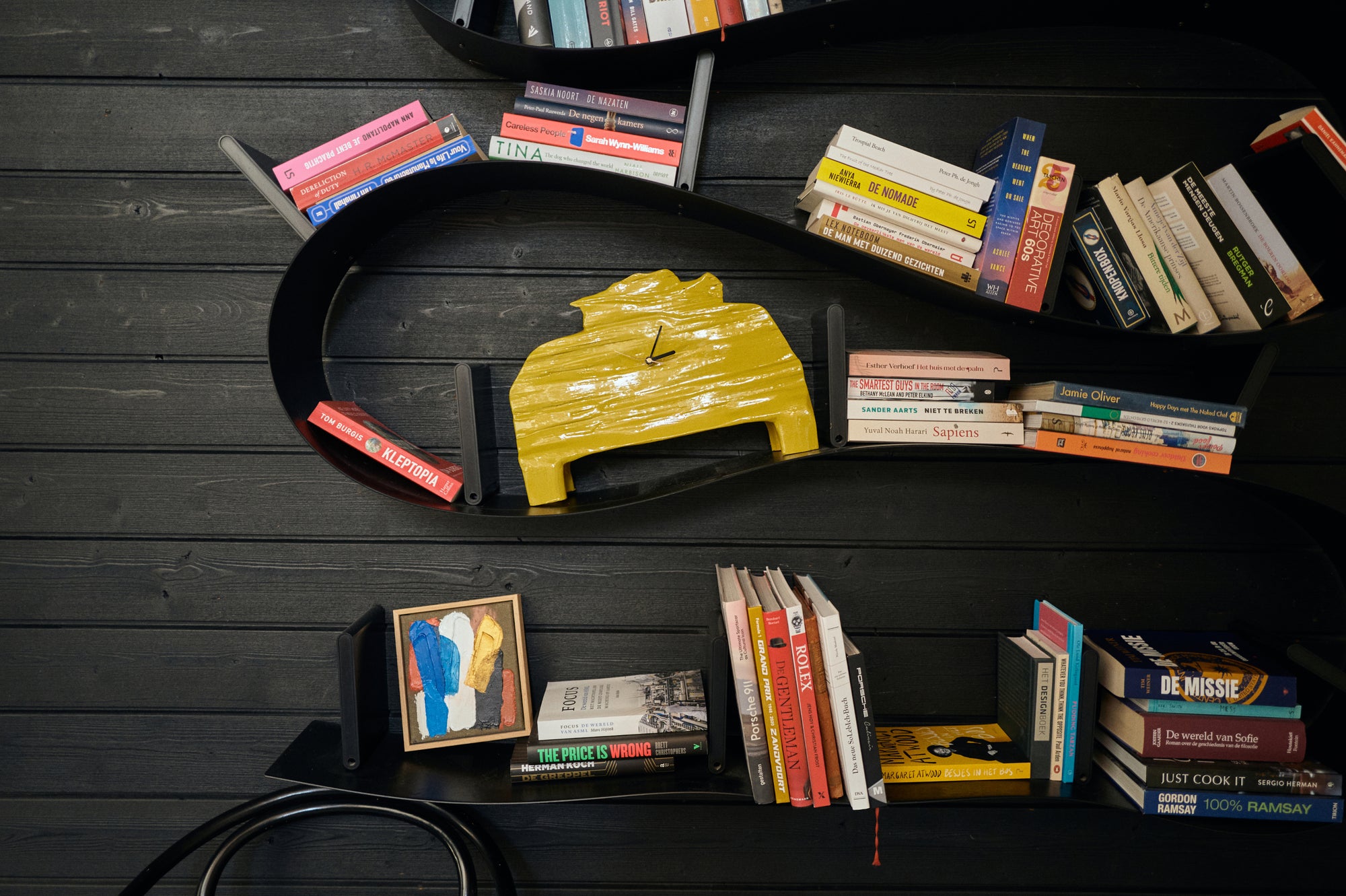 Framed artwork, moonlight strokes (18x20cm)