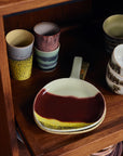 70s ceramics: coffee mug, river