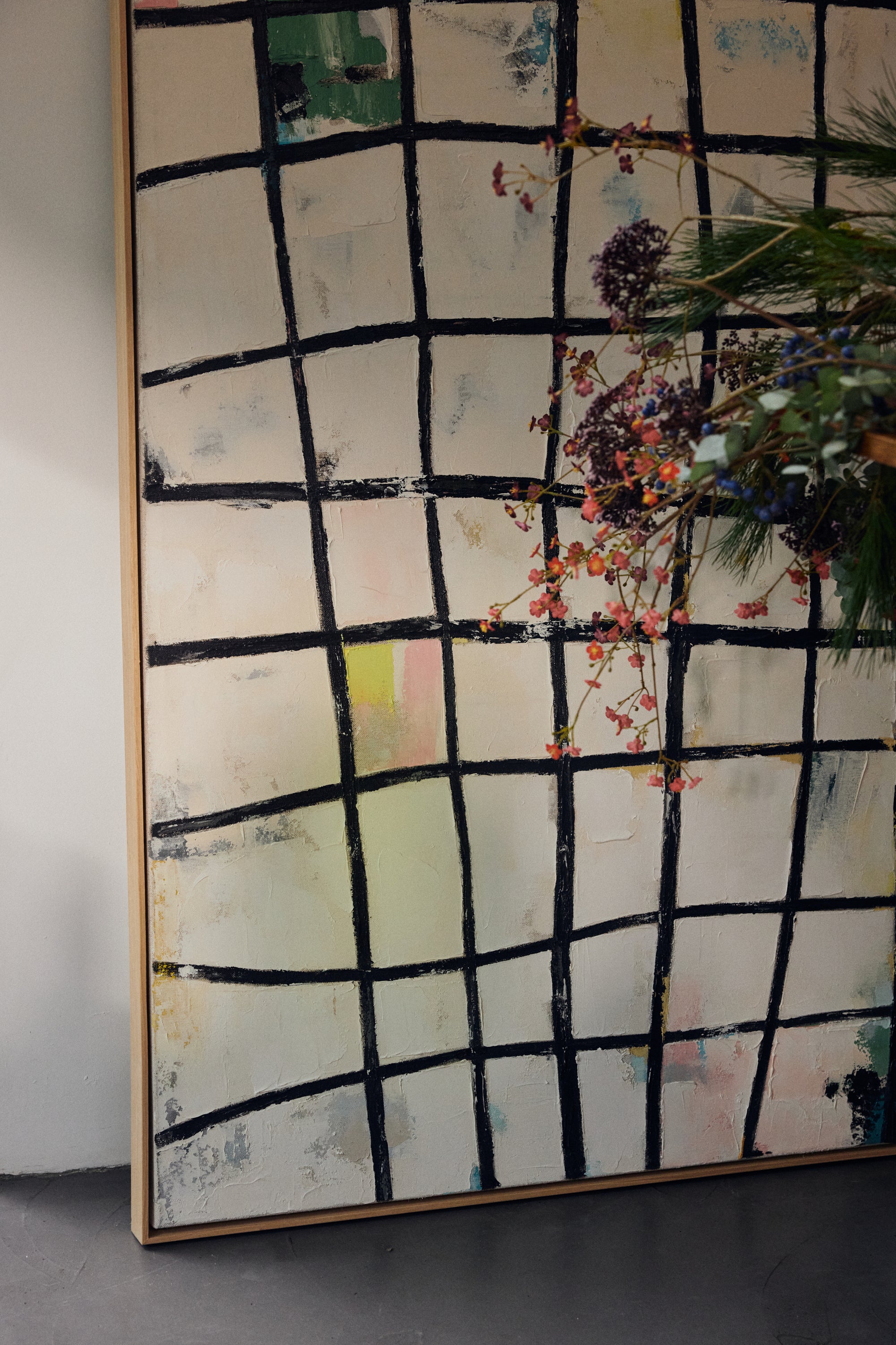 Framed artwork, wired (131x163cm)