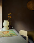 Glassfiber table lamp, off white