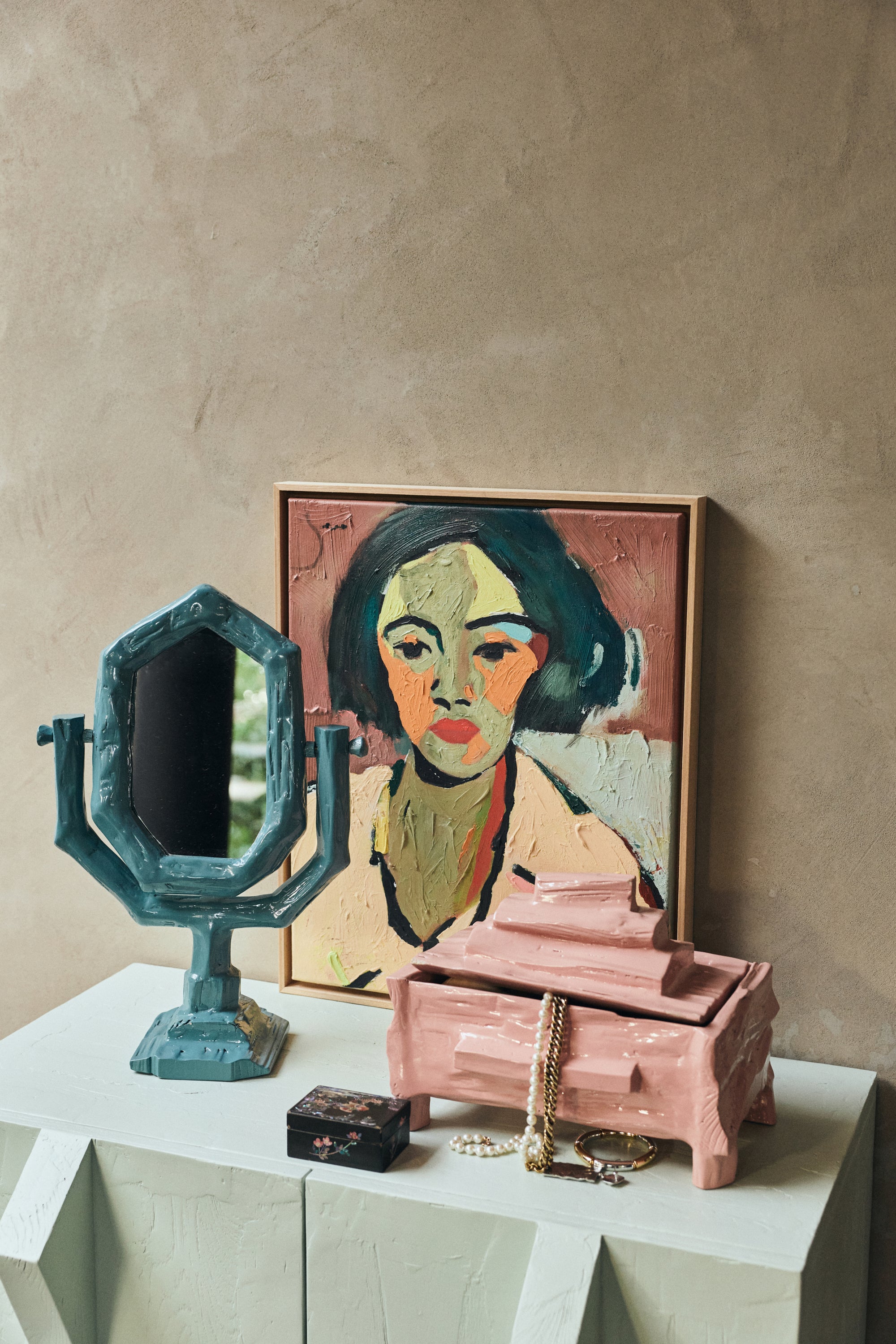 Framed artwork, self-made (43x53cm)
