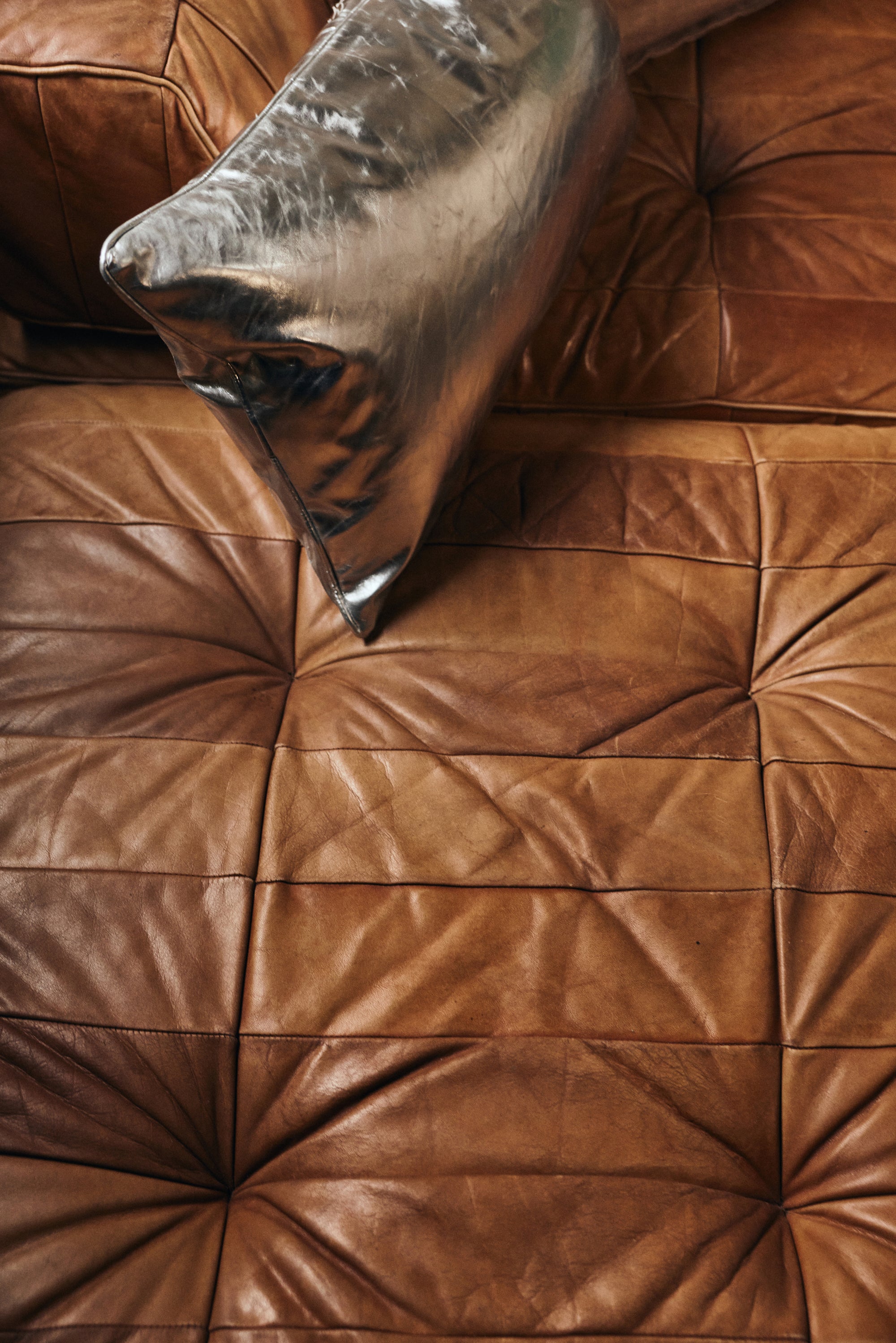 Cushion, silver lining 60x35cm
