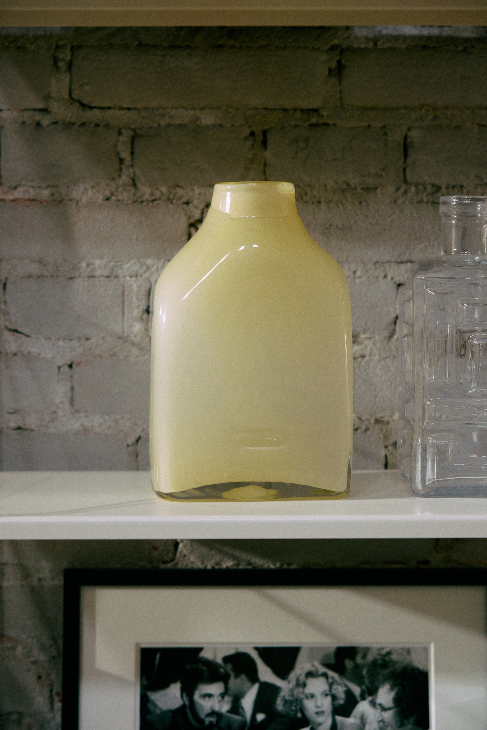 Atelier glass vase medium, cream