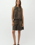 Taline-M Shorts, Leopard mist
