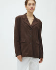 Mabea-M Jacket, Dark Brown