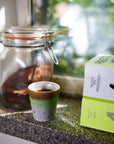 70s ceramics: ristretto mugs, Good vibes (set of 4)
