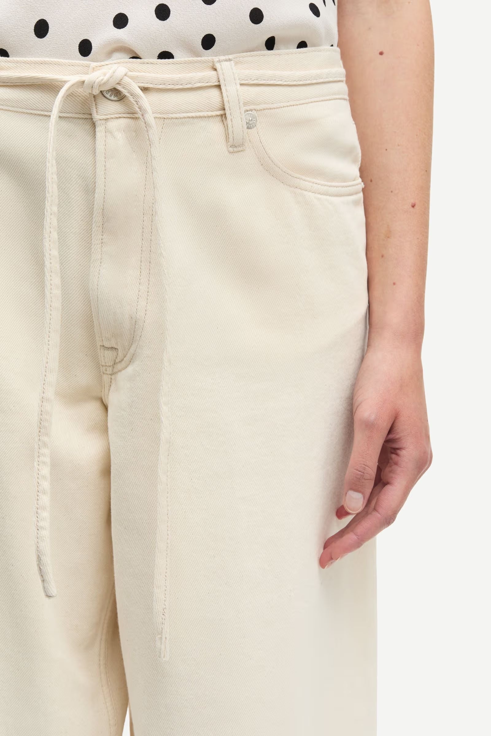 Saharper jeans belt, Soft natural