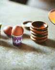 70s ceramics: egg cups island (set of 4)